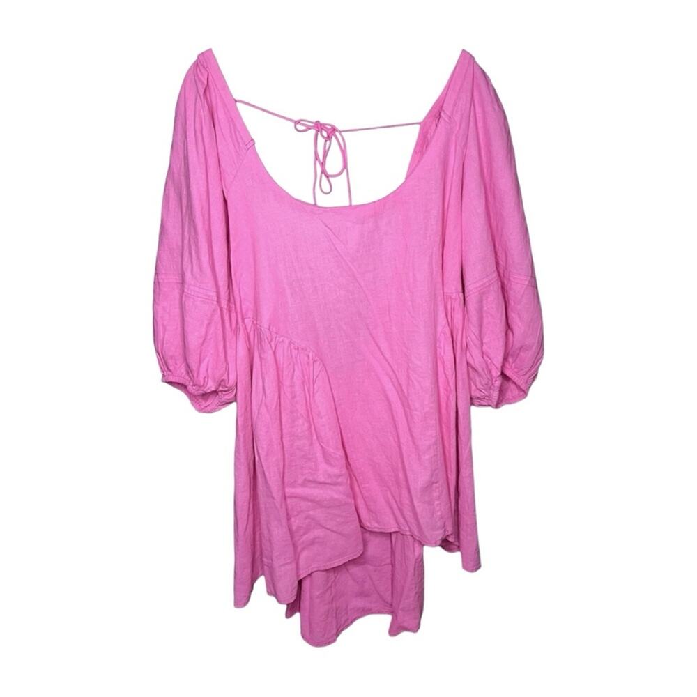 Free People x Revolve Blossom Tunic in Sugar Magnolia Pink Size XL